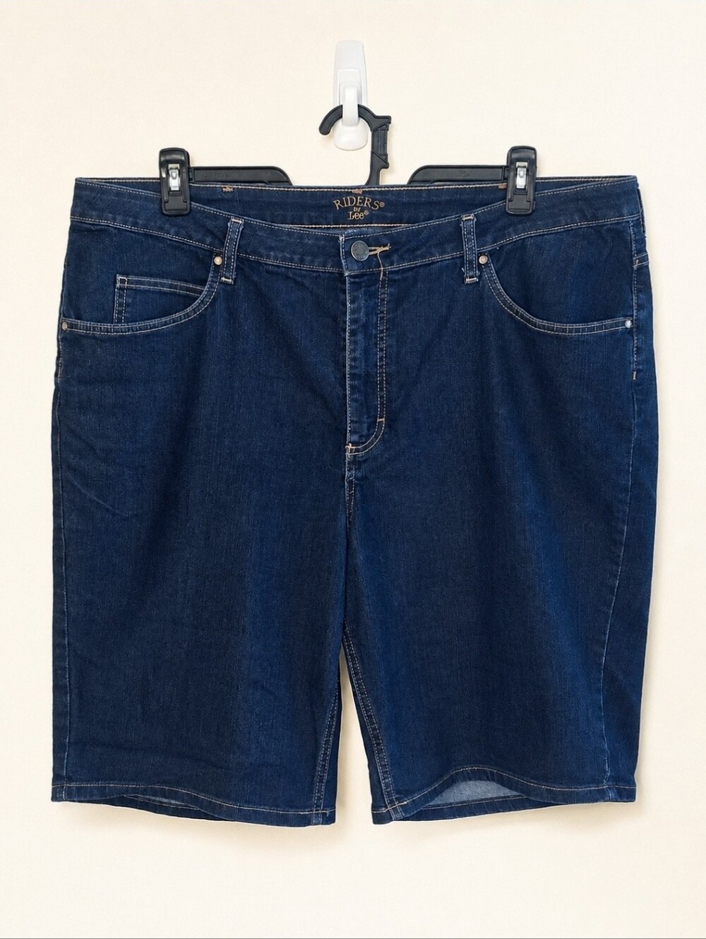 Riders by Lee Denim Bermuda Shorts Women's Size 22W Dark Wash Stretch Plus Size